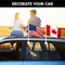 G128 Combo Pack: American USA Car Flag & Canada Canadian Car Flag 11x17 In | Both Double Sided Printed 150D Polyester | Flagpole Included | Perfect for Festival Celebrations, Parades